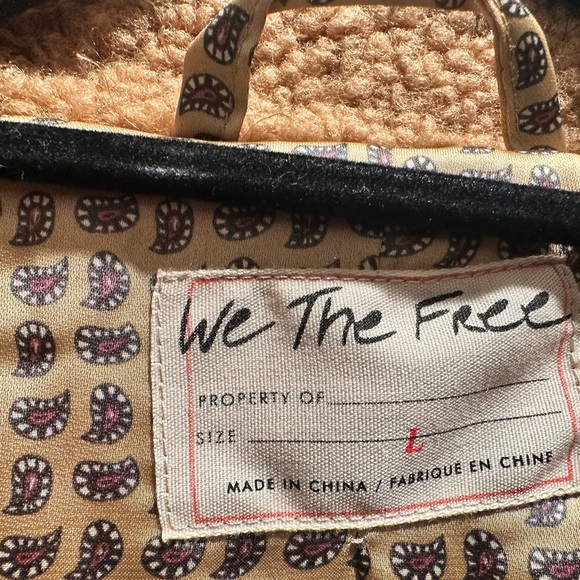We The Free - Free People Camel Teddy Jacket - Picture 6 of 8